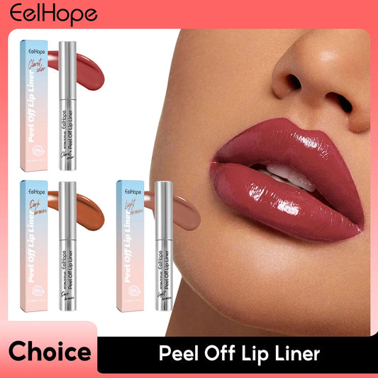 Highly Pigmented Peel Off Lip Liner Long Lasting Moisturising Enhance Lips Non-Stick Cup Waterproof Lip Stain Makeup Cosmetics